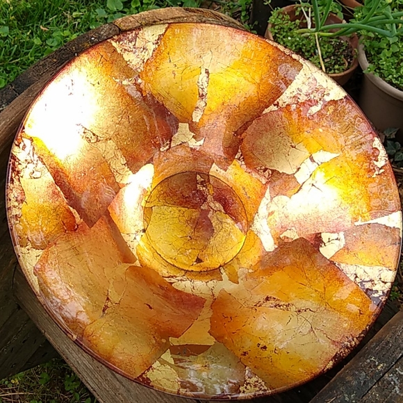 Gold Leaf Bowl - Picture 1 of 2